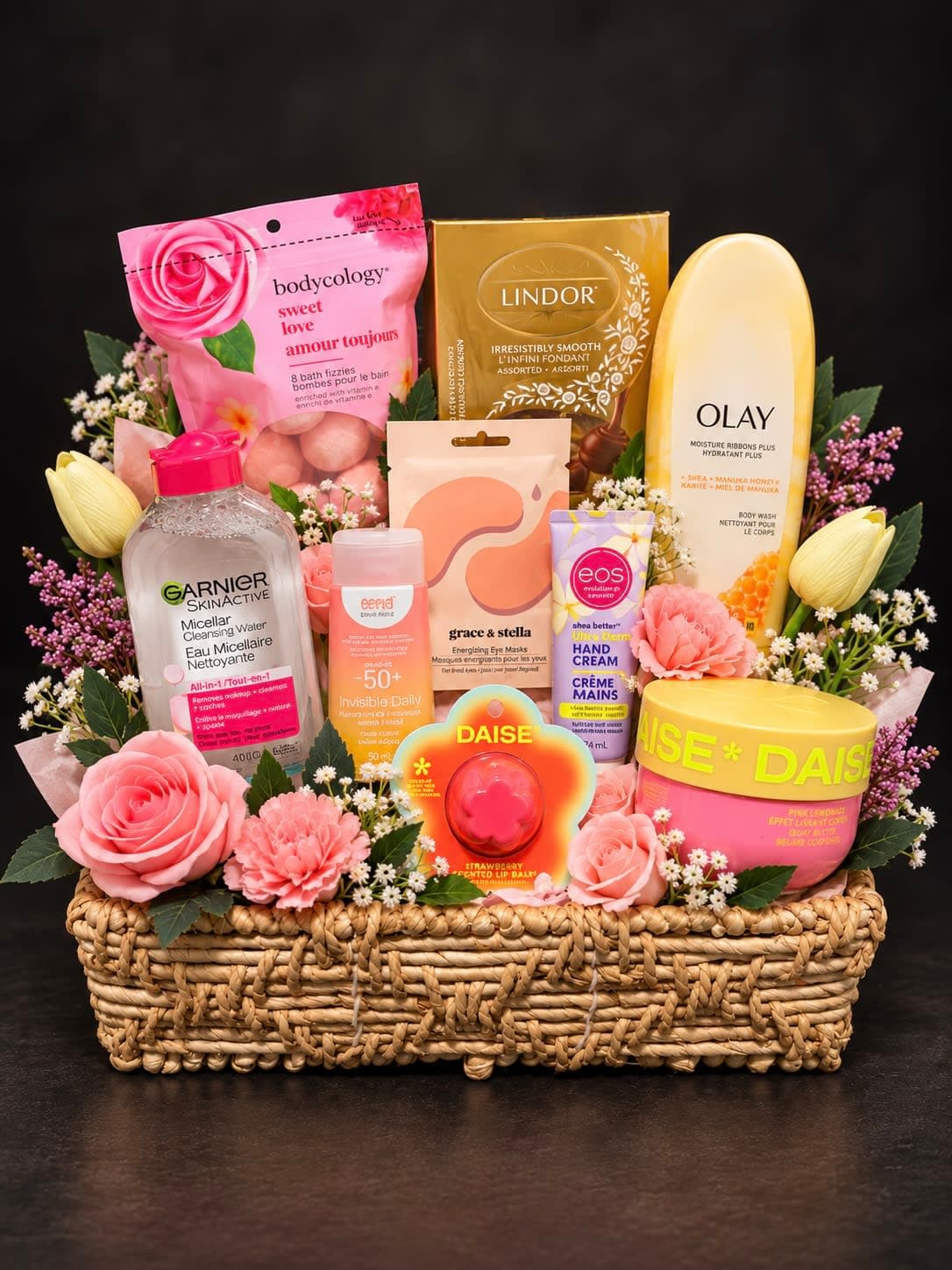 Blush & Bloom Self-Care Basket