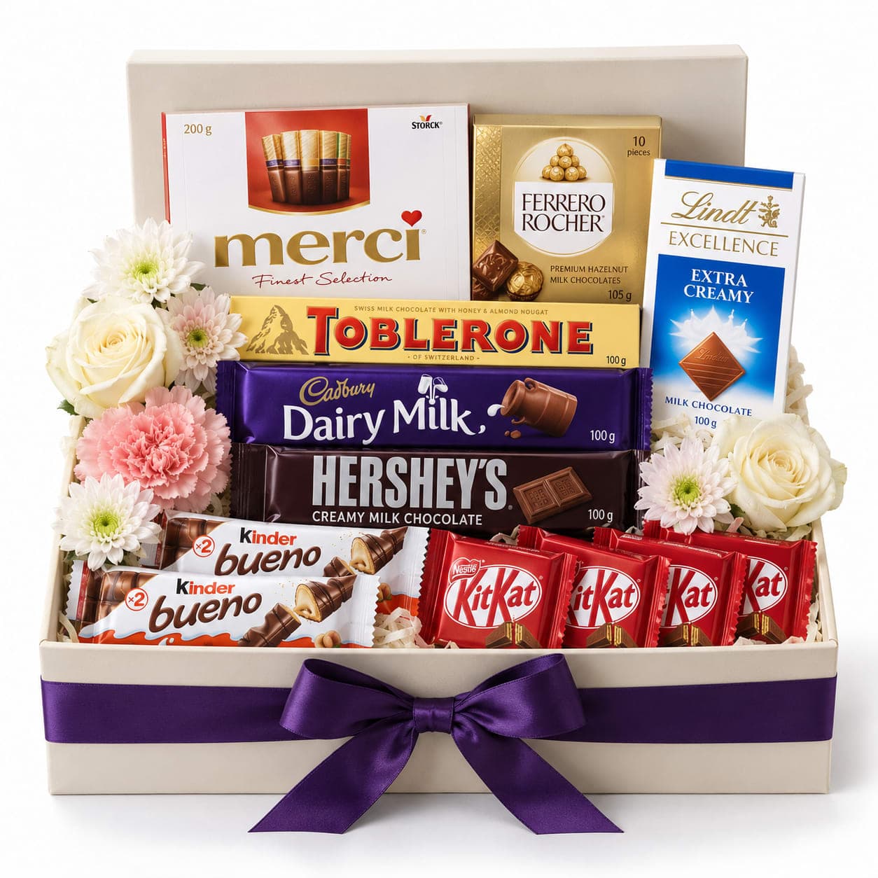 Coffret d'anniversaire Fleurs et Chocolats